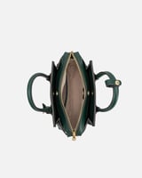 شنطة نسائية من الجلد الفاخر بلون أخضر