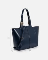 شنطة نسائية كلاسيك بلون أزرق