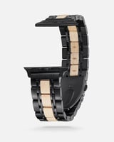 سوار ساعة آبل من الستيل والخشب