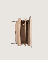 شنطة لمار النسائية بلون البيج والبني