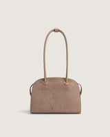 شنطة تالة النسائية مخمل بلون بيج