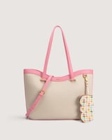 ‎ شنطة نسائية بمقاس كبير بلون بيج