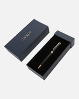 قلم رجالي كلاسيك بلون أسود و ذهبي