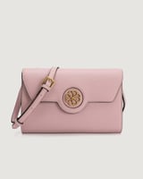 شنطة نسائية بتصميم أنيق بلون وردي