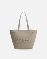 شنطة واسعة بتصميم عملي بلون رمادي