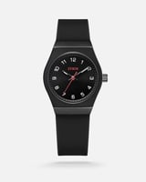 ساعة للأطفال بسير ربل بلون أسود