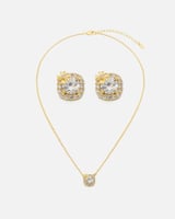 هدية نسائية مميزة ساعة وطقم زركون