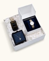 هدية نسائية ساعة وسلسال وعطر