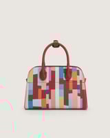 شنطة زهر النسائية جلد بلون عودي