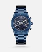 ساعة رجالية كلاسيك بلون أزرق