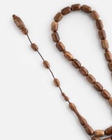 سبحة من خشب الكوك بلون بني بتصميم فاخر