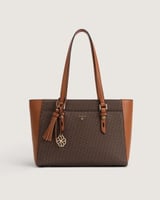 شنطة نسائية بحجم كبير بلون بني