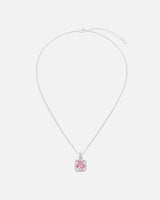 سلسال نسائي باللون الفضي بتصميم مميز