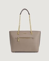 شنطة نسائية كلاسيك بلون رمادي.