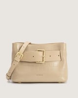 شنطة نسائية بمقاس لكل يوم بلون بيج