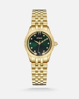 ساعة غزال النسائية ستيل فاخرة بلون ذهبي