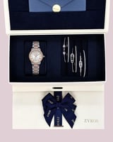 طقم هدية نسائي من ساعة وأساور