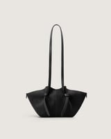 شنطة لفتة النسائية من المخمل بلون أسود