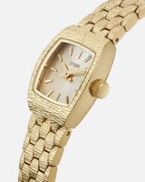 ساعة هيبة النسائية بسير ستيل بلون ذهبي