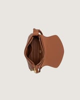 شنطة لاطلالتك العملية باللون البني.