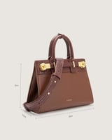 شنطة شمس النسائية جلد بلون بني