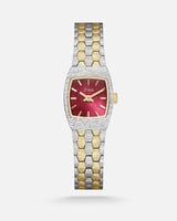 ساعة هيبة النسائية بسير ستيل بلون ذهبي وفضي