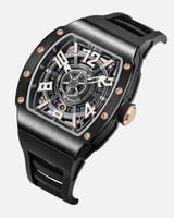 ساعة رجالية أنيقة باللون الأسود