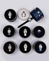 طقم من 8 ساعات أطفال بشخصيات مختلفة