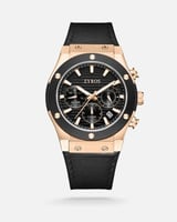 ساعة قَلك الرجالية من الربل بلون أسود