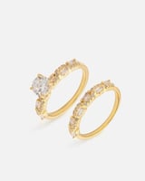 خاتم توينز نسائي باللون الذهبي