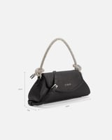 شنطة نسائية لمناسباتك بحجم متوسط باللون الأسود