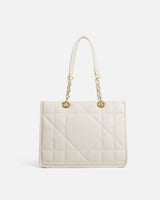 ‎ شنطة نسائية من الجلد باللون الأبيض