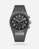 ساعة دِقة الرجالية بلون رمادي