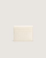 محفظة من الجلد المنقوش بلون أبيض