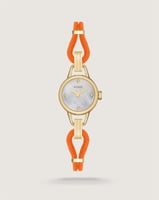 بوكس ساعة قصة النسائية بلون ذهبي