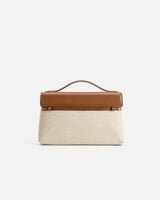 شنطة نسائية لكل يوم بلون بني وبيج