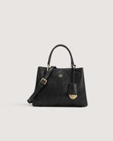 شنطة نسائية متوسطة الحجم بلون أسود