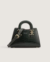 شنطة نسائية بمقاس متوسط بلون زيتي