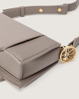 شنطة جوري النسائية جلد بلون رمادي