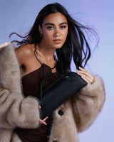 شنطة رحيق النسائية جلد بلون أسود