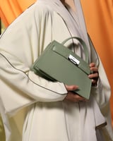 شنطة دفء النسائية جلد بلون أخضر فاتح