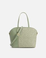 شنطة نسائية راقية من الجلد بلون أخضر