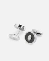 كبك رجالي بتصميم كلاسيك فضي وأسود