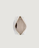 شنطة نسائية بتصميم أنيق بلون أبيض