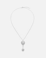 سلسال نسائي ناعم بلون فضي