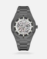 ساعة رجالية اتوماتيك بلون رمادي