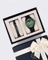 طقم هدايا رجالي من ساعة واسوارة