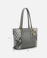 ‎ شنطة نسائية كلاسيك بلون رمادي