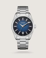 ساعة وضوح الرجالية ستيل بلون فضي