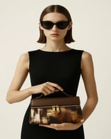 شنطة نسائية لكل يوم بلون بني